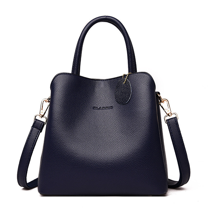 Luxury High Quality Leather Casual Tote Shoulder Bag