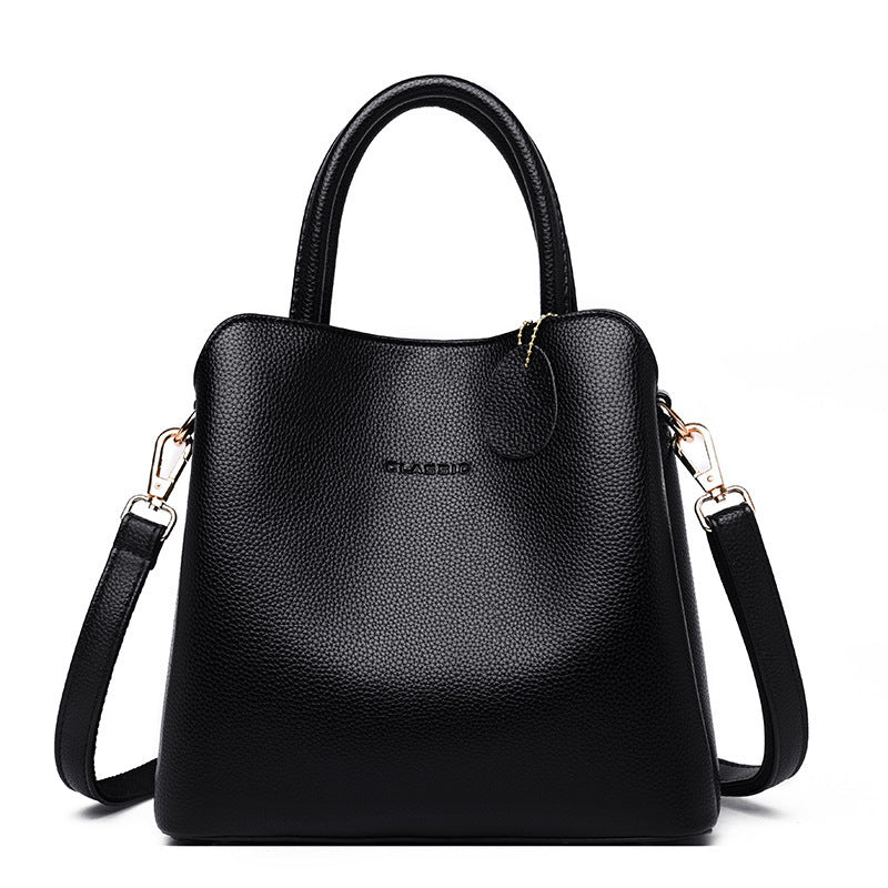 Luxury High Quality Leather Casual Tote Shoulder Bag