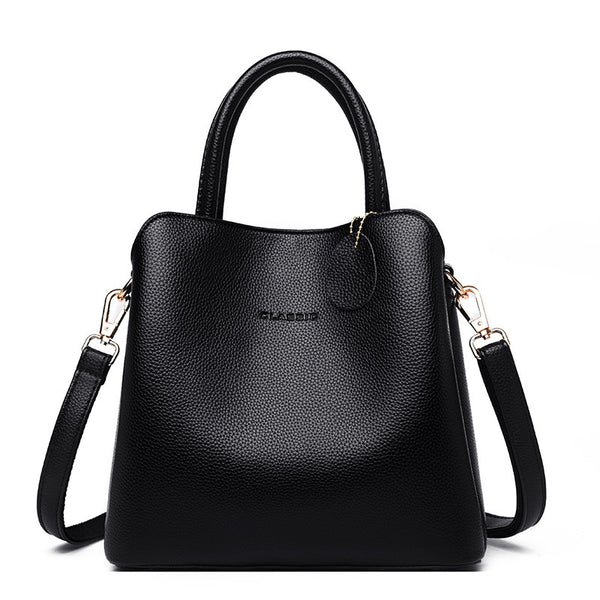 Luxury High Quality Leather Casual Tote Shoulder Bag