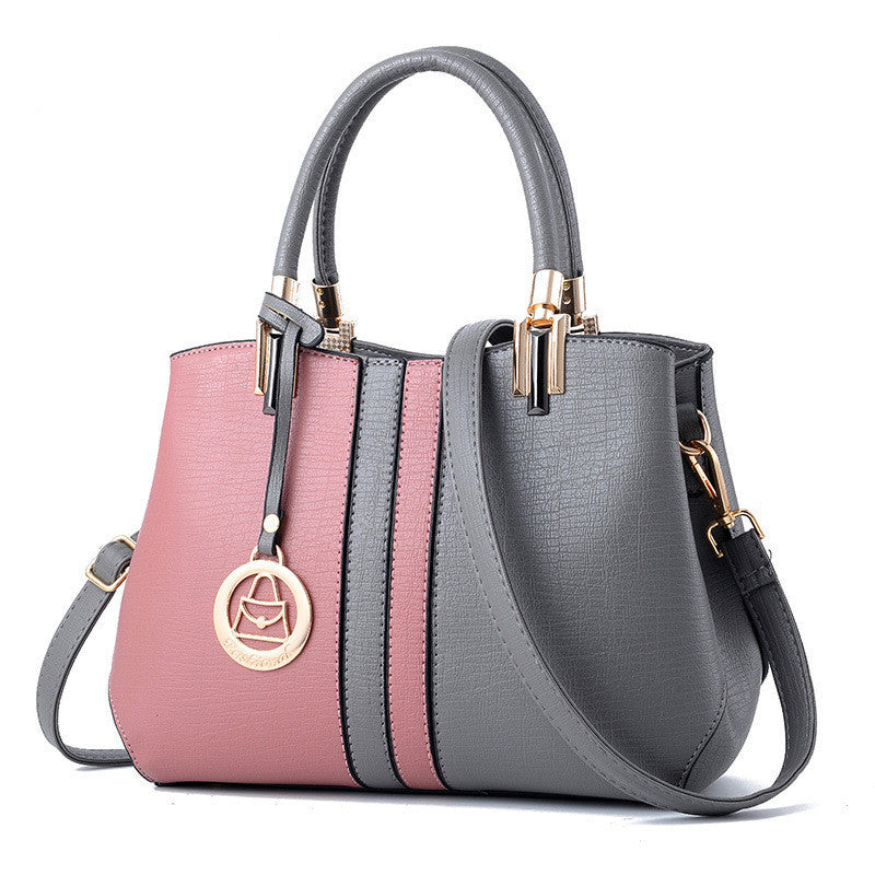 Ladies hit color handbag casual diagonal bag