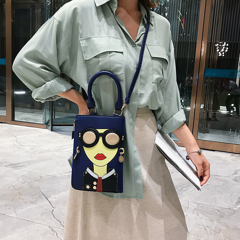 Versatile one-shoulder small square bag new