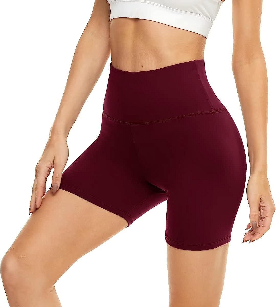 Women's Fitness Sports Tight-Fit Elastic Waist Cycling Shorts