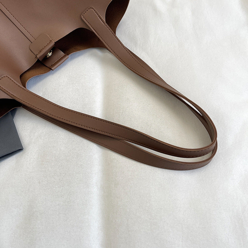 Versatile And Simple Autumn And Winter Shoulder Casual Commuter Tote Bag