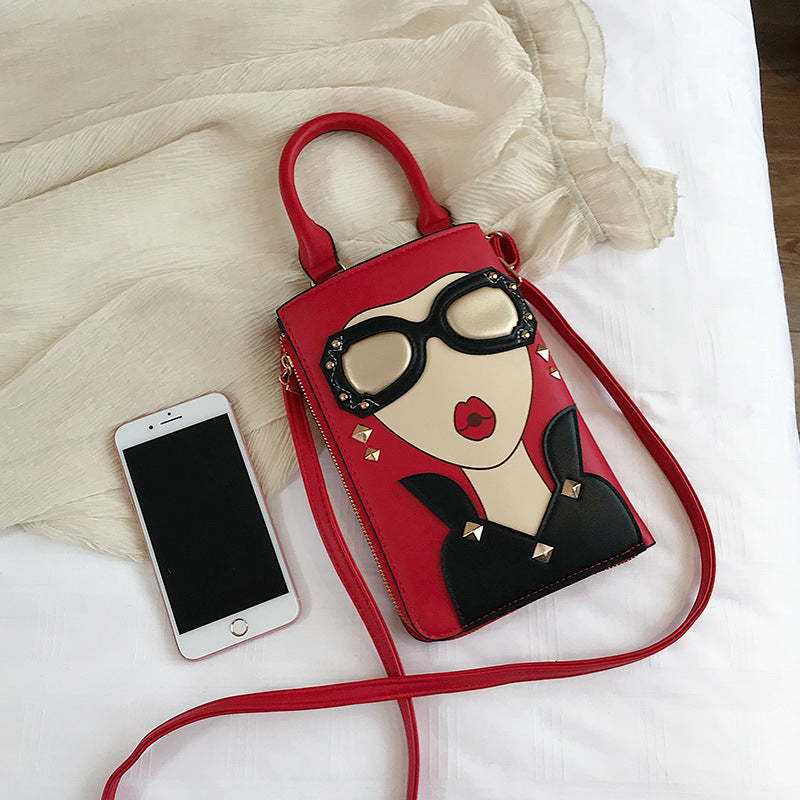 Versatile one-shoulder small square bag new