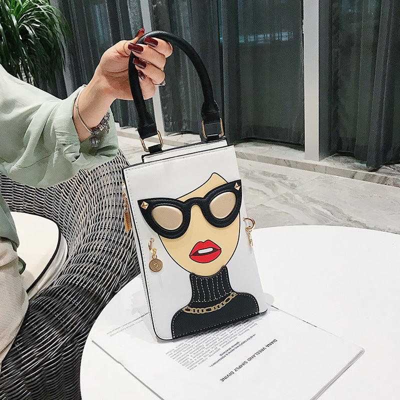 Versatile one-shoulder small square bag new