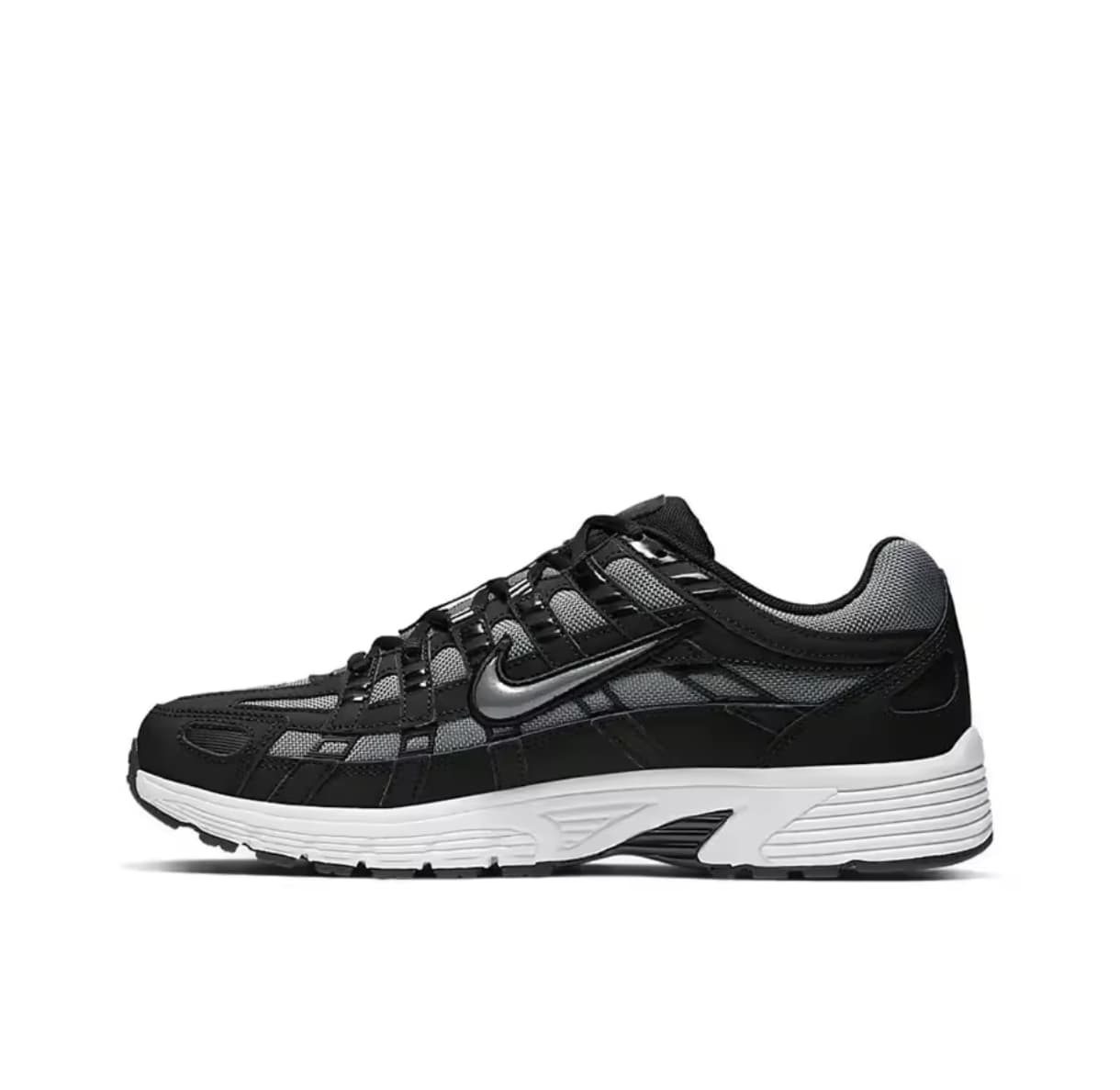 Nike P6000 CNPT Women Gray & Black Cushioning Antislip Retro Sports Casual Shoes