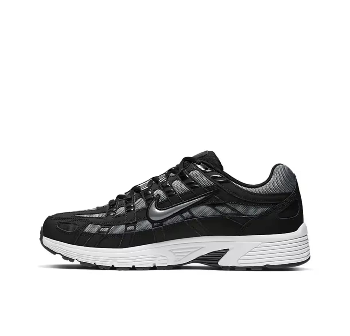 Nike P6000 CNPT Women Gray & Black Cushioning Antislip Retro Sports Casual Shoes