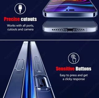 Ultra Thin High Transparent Case For iPhone 15 Pro Crystal Case Wireless