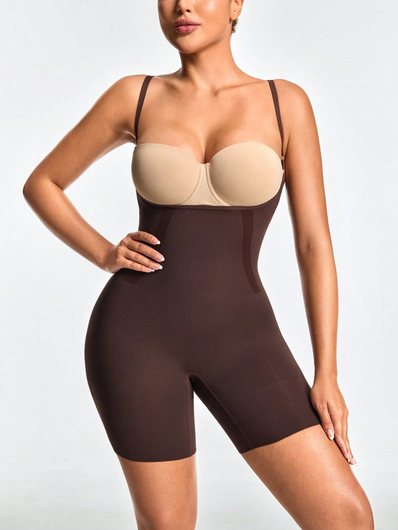 Premium UnderWire Cupped Thong Bodysuit For Women - Tummy & Waist Control With Natural Butt-Lift Effect