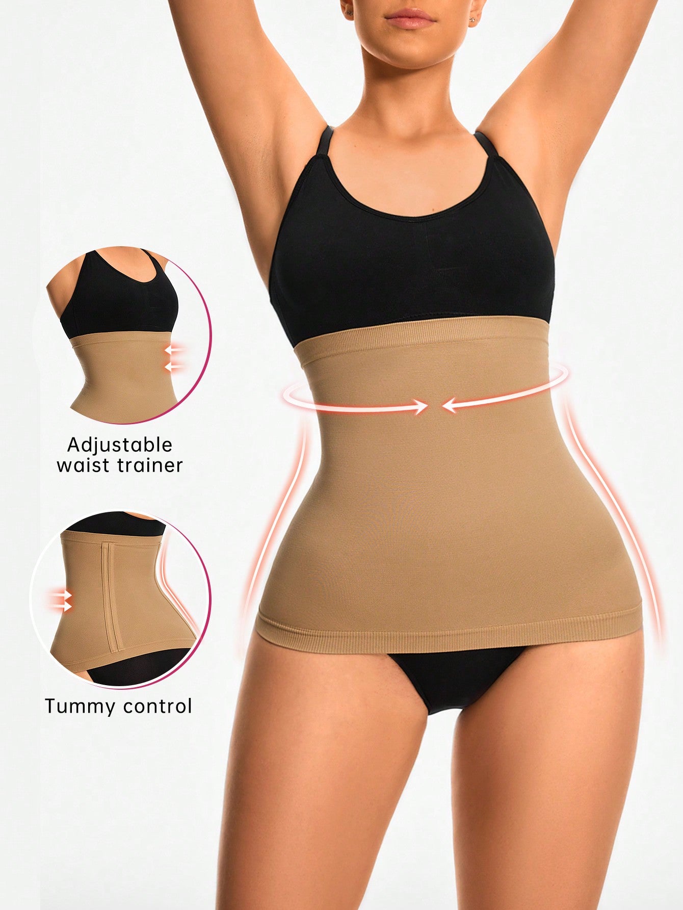 Waist Trainer Shapewear Easy-On Design Tummy Control Sexy Curves Waist Slimming Bodysuit