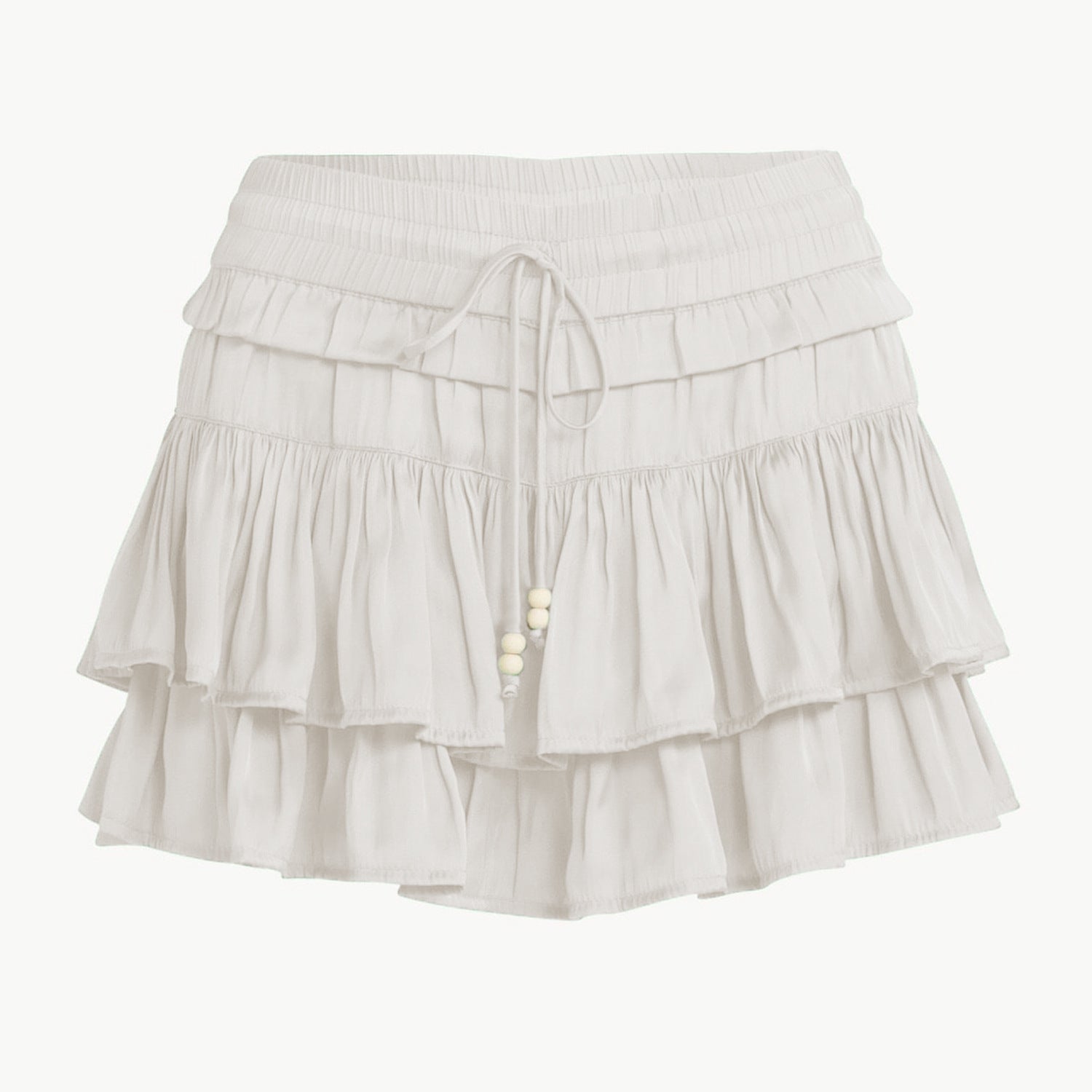 New High-waisted Liner Shorts With A Drawstring Skirt-trousers Design