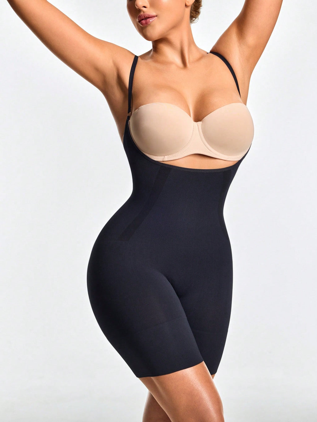 Premium UnderWire Cupped Thong Bodysuit For Women - Tummy & Waist Control With Natural Butt-Lift Effect