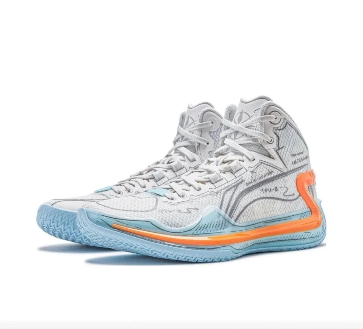 New Li-Ning Men's Non Slip Comfortable Lightweight Basketball Badminton Shoes UK 8